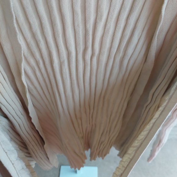 Line & Dot Cream Off White Ribbed Open Back Sweater w/Ties NO SIZE NWT - Picture 2 of 5